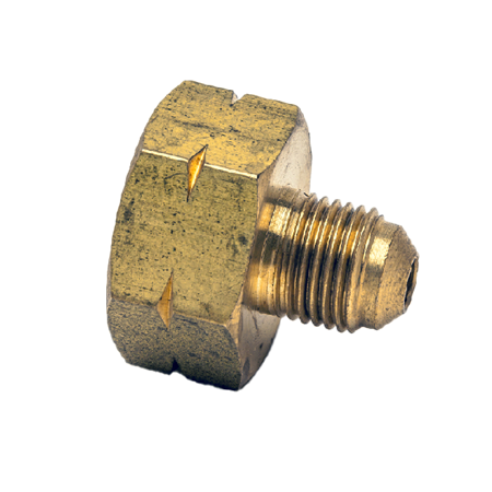 Flaskeadapter 1/2" flaske x 1/4" flare